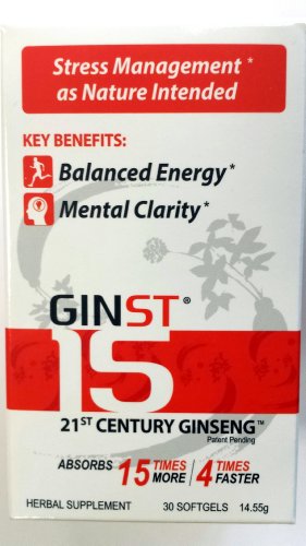 GINST-15 21ST CENTURY GINSENG (30 SOFTGELS X485gm)