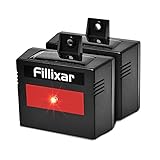 Fillixar Coyote Deterrent, Raccoon Repellent, Solar Predator Control For Nocturnal Animals, Deer Repellent, Predator Light For Chicken Coop Accessories, Skunk Repellent - 2 Packs