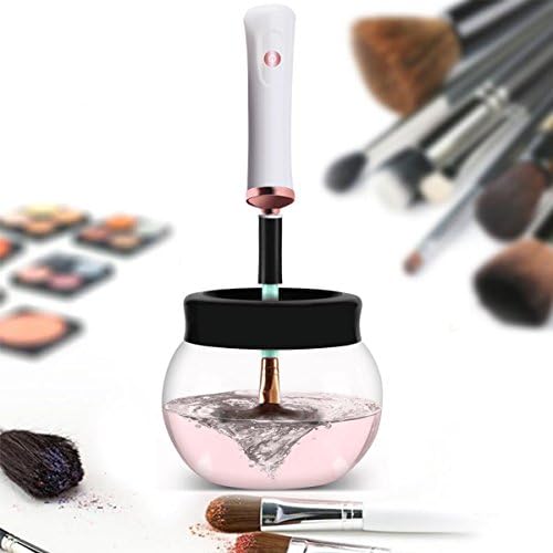 SKINOSM Electric Makeup Brush Cleaner Automatic Brush Cleaning Tool Deeply Clean & Dry for All Sizes of Brushes in Seconds Perfect Gift for Girls