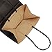 Ronvir 50Pcs Gift Bags Small 5.25x3.25x8 Inches Black Paper Bags With Handles Small Black Bag For Gifts, Shopping, Business, Birthday, Party, Wedding, Retail, Halloween, Christmas, Thanksgiving