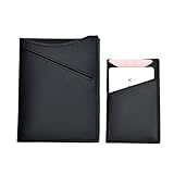 Passport Wallet,NOOO Genuine Leather RFID Blocking Passport Holder For Men With Slim Credit Card Case Black