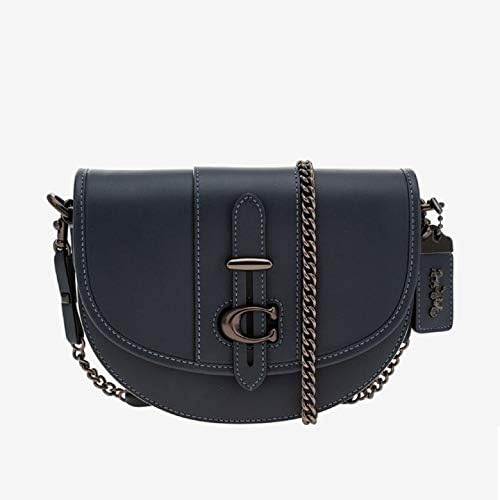 ladies navy leather handbags
