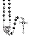 St. Michael Rosary Hematite Beads, Catholic Prayer Beads