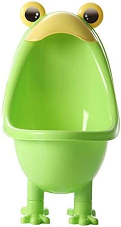 Frog Baby Potty Boy Bathroom Pee Trainer Standing Urinal Kid Wall-Mounted Toilet Bathroom Potty Children Early Education Trainning (Green)