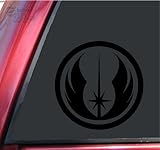 Star Wars Jedi Order Vinyl Decal Sticker (6 inch, Black)