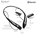 TryAce HV-900 Wireless Music A2DP Stereo CSR Bluetooth 4.0 Headset Universal Vibration Lightweight Neckband Style Headphone Earphone - Black