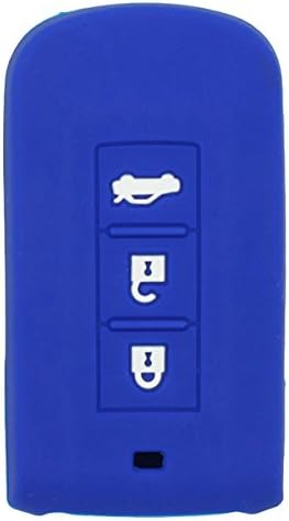 BROVACS Silicone Cover Protector Case Holder Skin Jacket Compatible with MITSUBISHI Smart Remote Key Fob CV2520 Deep Blue