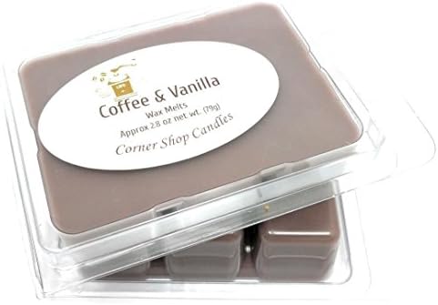 Coffee and Vanilla Scented Wax Melts. Wickless Candle Wax.