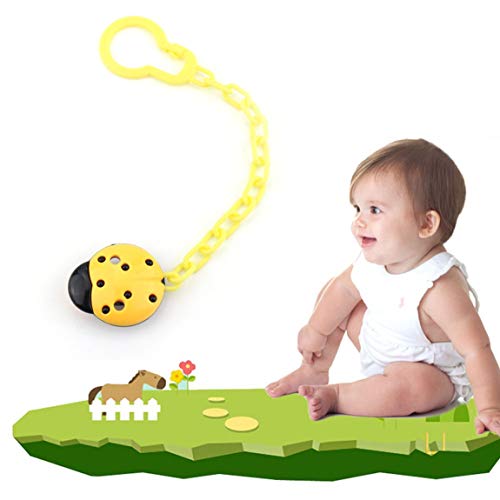 Safety Food Grade Silicone Baby Pacifier Mouth Infant Toddler Baby Soother Teether Funny Feeding Nipple with Anti-Drop Chain