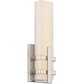 Nuvo Lighting 62/873 Contemporary Modern One Light Vanity from Grill Collection in Bronze/Dark Finish