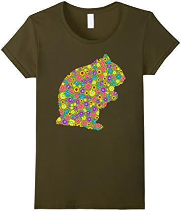 Women's Hamster Shirt - Funny Hamster T shirts XL Olive