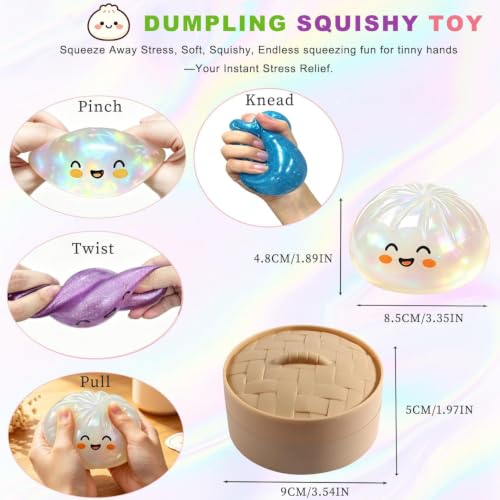 ORCHID M® Big Squishy,Squishies, Squishies, Colorful Stress Fidget, Soft Squeeze Decompression Dough, Sensory Stress Ball Squeeze Toys