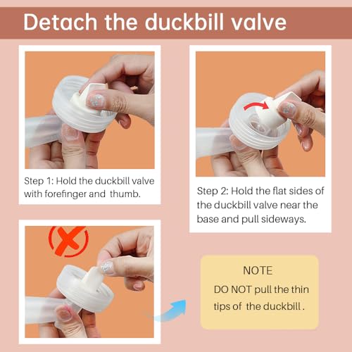 PumpMom-us Spectra Breast Pump Parts Replacement Duckbill Valves, Tubes & Backflow Protection Membrane for Spectra S1 S2 9 Plus Breast Pump