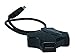 Monoprice 4-Port USB 2.0 Passive Hub - Supports a data transfer rate of up to 480 Mbps, Plug-N-Play, Black
