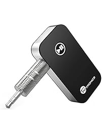 TaoTronics Bluetooth Receiver / Car Kit, Portable Wireless Audio Adapter 3.5mm Aux Stereo Output (Bluetooth 4.0, A2DP, Built-in Microphone) for Home Audio Music Streaming Sound System
