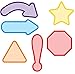 Dry Erase Magnets Workflow Shapes Kit 24-Pack by AgilePacks for Kanban Board, Agile, Scrum, Lean, Classroom, Teaching, Education | Reusable Whiteboard Magnets Plus Magnetic Microfiber Eraser Cloth