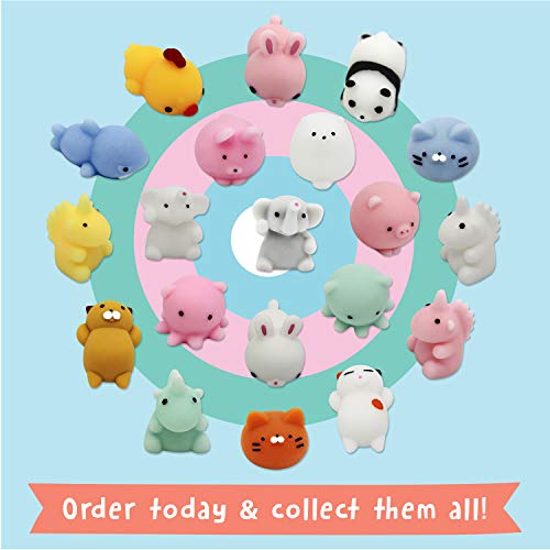 Mochi Squishies [EXTRA Squishy] Stress Relief Toy Smooshy Mushy Mini Animals. Japanese Kawaii Pack: Cats, Seals, Unicorns, Elephants, Bunnies and More [SIZE: SMALL] Random Fun For Girls and Boys - Thumbnail 6