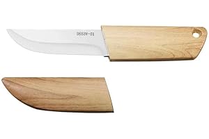 NBGDY Sharp Pocket Knife with Sheath,Hunting,Fishing, Camping, bushcraft and Outdoor Activities knife .3cr13 Stainless steel 