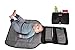 Alphabetz Portable Baby Changing Pad Diaper Bag Mat & Foldable Travel Changing Station with Bonus Wipe Case, Black