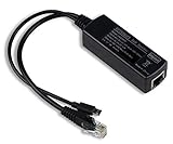 UCTRONICS PoE Splitter Gigabit 5V - Micro USB Power and Ethernet to Raspberry Pi 3B+, Work with Echo Dot, Most Micro USB Security Camera and Tablet - IEEE 802.3af Compliant