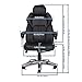 TOPSKY Executive Office Chair Large Leather Chair with Adjustable Headrest High Back New Black