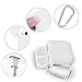 Airpods Accessories Set, Filoto Airpods Waterproof Silicone Case Cover with Keychain/Strap/Earhooks/Accessories Storage Travel Box for Apple Airpod (Upgrade White)thumb 2