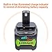 Powerextra 5000mAh Ryobi 18V Lithium Battery for Ryobi 18 Volt ONE+ P102 P103 P104 P105 P107 P109 P122 Cordless Power Tools
