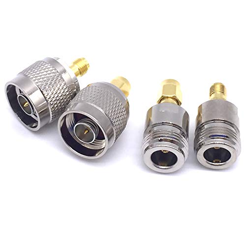 4PCS N to RP-SMA Adapter for WiFi Antenna/Extender/Transceiver/Repeater/Analyzer/Signal Booster/Radio/Extension Cable