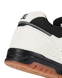 DC Shoes Men's Stag Sneaker, Off White, 12