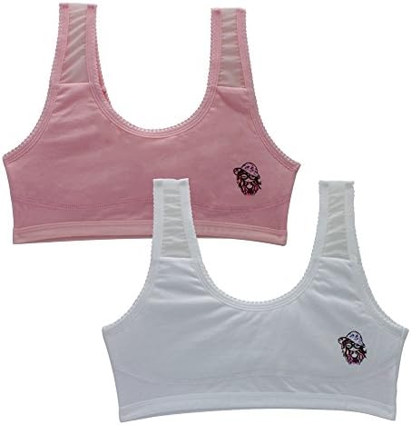 Adela Seamless Cozy Sport Bra with Breathable Net Strap and Exquisite Trim,2 Pcs