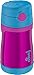 Thermos Foogo Vacuum Insulated Stainless Steel 10 Oz Straw Bottle, Aubergine/blue, 1 Lb