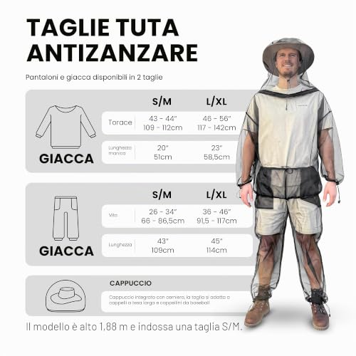Universal Backpackers Anti-Insect Mosquito Net Suit – Mesh Jacket & Trousers for Men and Women – Durable Outdoor Clothing