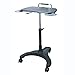 Aidata LPD008P Popdesk Deluxe Mobile Workstation Notebook Cart, Black