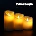 Flameless Candles With Timer-Led Candles With Battery-Powered Ivory Dripless Real Wax Pillars For Parties Events Gifts