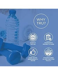 TRU Hydrate - Polvo de hidratación electrolítico de 50 usos sin azúcar, 0 calorías, 0 carbos, perfecto...