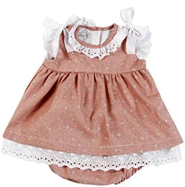 Bee nene Baby Girl Toddler Dress & Panty Sleeveless Diaper Cover with Lace & Bow