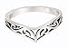 Sterling Silver Pointed Filigree Ring Size 6