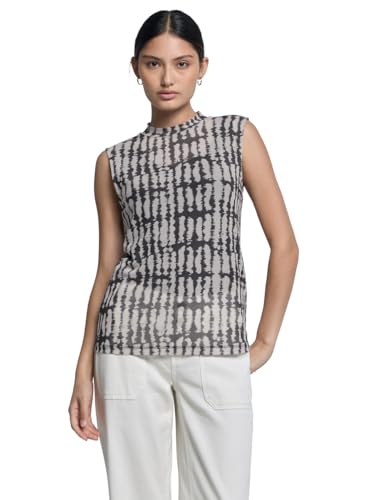Street One Studio Damen Gemustertes Mesh-Top