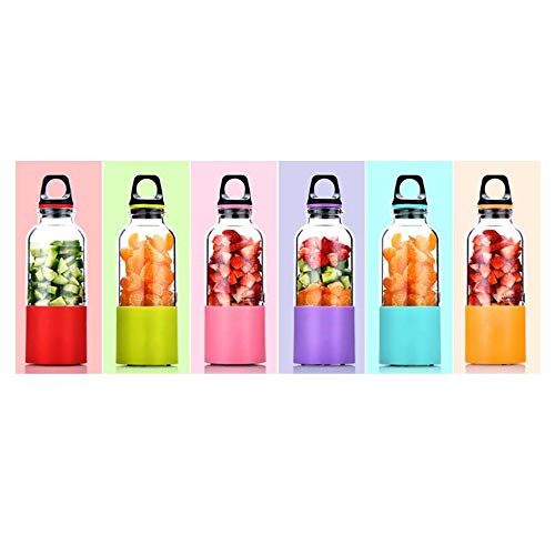 Click Here to See More Images 500Ml Mini Portable USB Rechargeable Juicer Blender Milk Shaker Squeezers Juice Extractor Cup Fruit Blender Food Processor,Orange