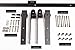 American Made | 8ft Double Door Classic Sliding Barn Door Hardware | Black