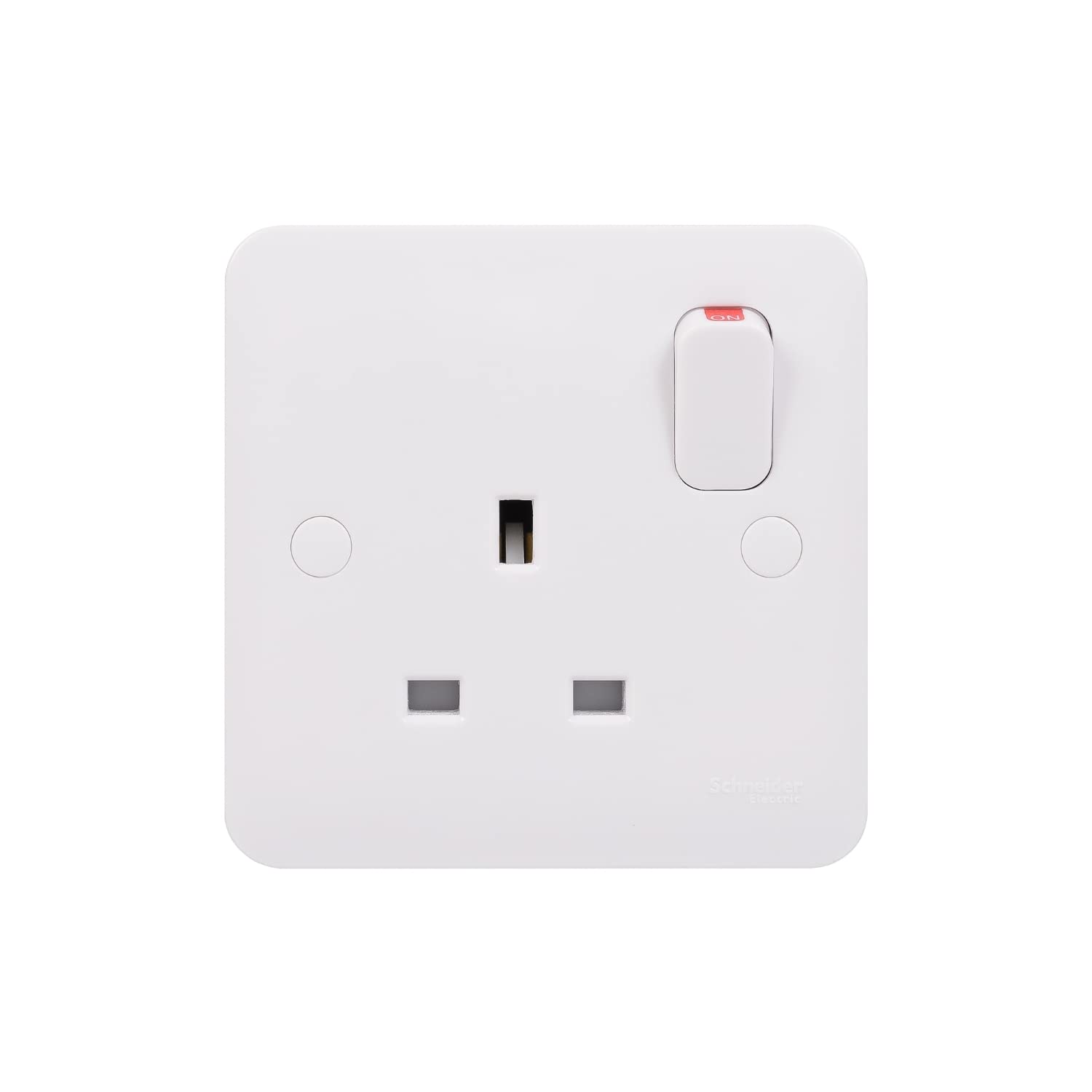 Schneider Electric - Lisse White Moulde, Switched Single Power Socket, 13A, Single Pole, GGBL3010S, White