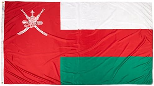 Annin Flagmakers Oman Flag USA-Made to Official United Nations Design Specifications, 5 x 8 Feet (Model 196486)