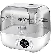 Humidifiers for Bedroom,5L Ultrasonic Cool&Warm Mist Humidifiers (White)