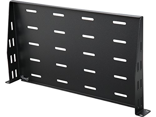 Rosewill 1U Universal Vented Rack Mount Server Shelf for 19 Inch Server Racks / Cantilever Server Cabinet Shelves 10 Inch 250mm Deep Black (RSA-1USHF01)