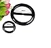 6PCS Fashion Round Plastic Scarves Buckle Silk Sarf Clasp Clips Clothing Ring Wrap Holder fo Neckerchief(Color Random) (2.5cm/1inch)