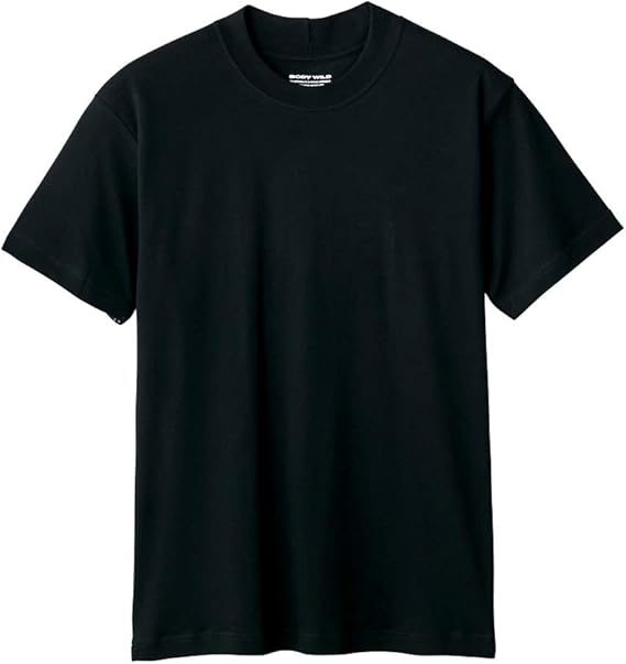 ボディワイルド Tシャツ 半袖 クルーネック ドレスt ジャケット対応tシャツ 襟部分が高くジャケットの皮脂汚れ等を軽減 上質観ある光沢と滑らかな肌ざわり Bw5413 メンズ