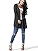 JayJay Women Open Front Casual Knit Long Sleeve Sweater Classic Cover Up Cardigan,Black,XL