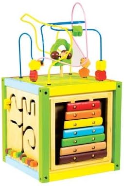 Wood N Play Cube D Eveil 5 Jeux Amazon Fr Jeux Et Jouets