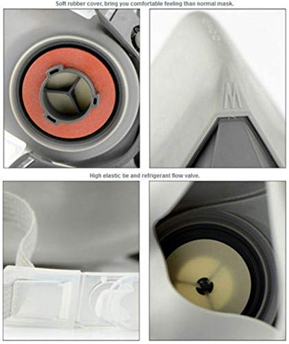 Muhubaih 7 in 1 half Face Respirator Mask For 6200 Gas Painting Spray Dust Protector Respirator Set - Thumbnail 2