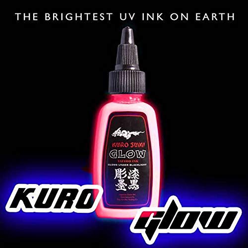 Kuro Sumi Tattoo Ink, Glow Red, 1 Ounce (Best Red Tattoo Ink Brand)